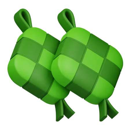 Ketupat  3D Icon