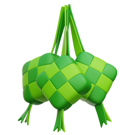 Ketupat  3D Icon