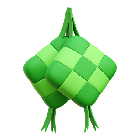 Ketupat  3D Icon