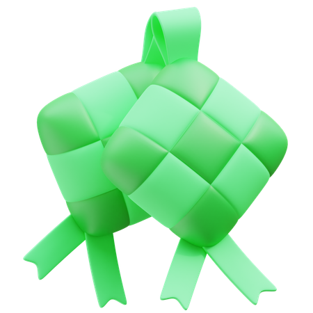 Ketupat  3D Icon