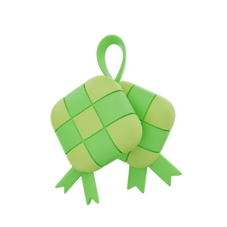 Ketupat  3D Icon