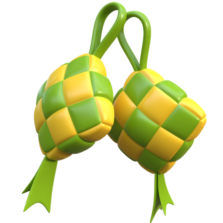 Ketupat  3D Icon