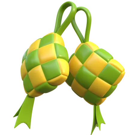 Ketupat  3D Icon