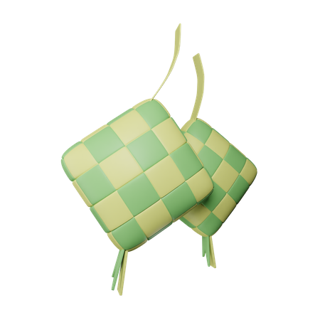 Ketupat  3D Icon