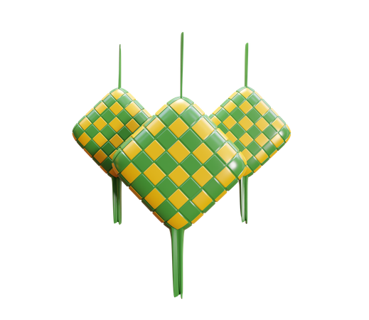 Ketupat  3D Icon