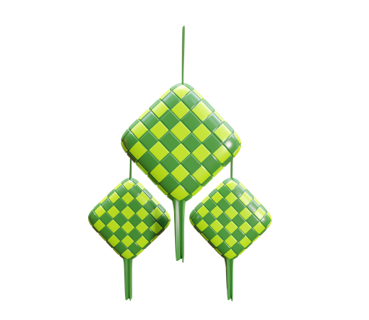 Ketupat  3D Icon