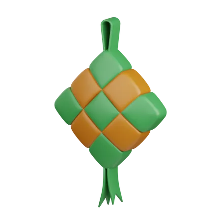 Ketupat  3D Icon