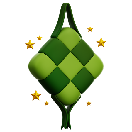 Ketupat  3D Icon