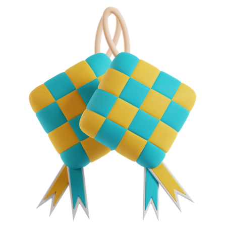 Ketupat  3D Icon