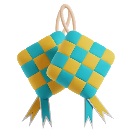 Ketupat  3D Icon