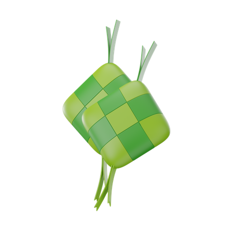 Ketupat  3D Icon