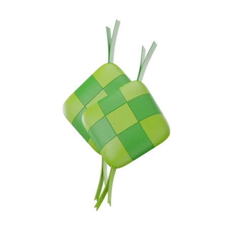 Ketupat  3D Icon