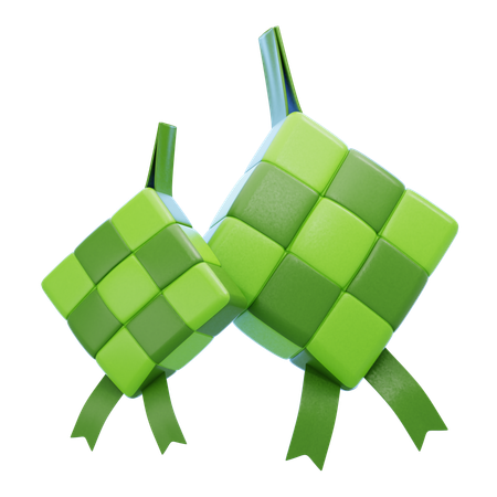 Ketupat  3D Icon