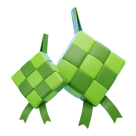 Ketupat  3D Icon