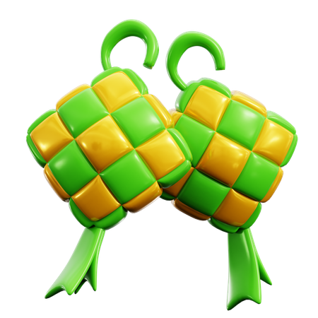 Ketupat  3D Icon