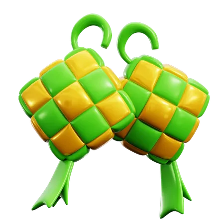 Ketupat  3D Icon