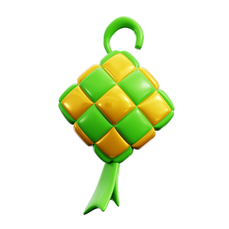 Ketupat  3D Icon