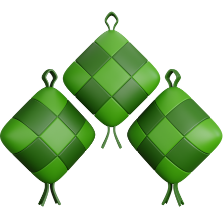 Ketupat  3D Icon