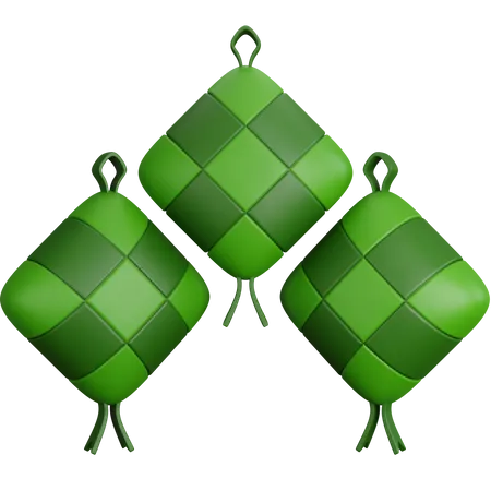 Ketupat  3D Icon