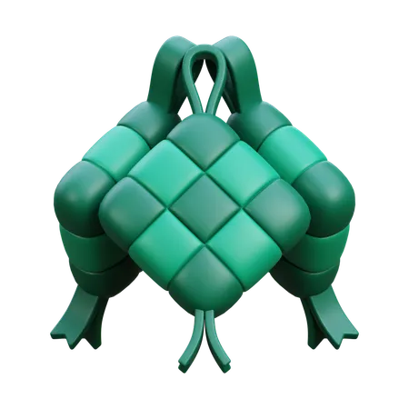 Ketupat  3D Icon