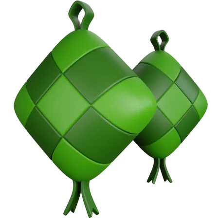 Ketupat  3D Icon