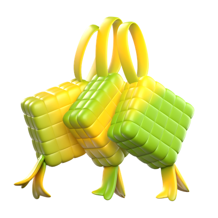 Ketupat  3D Icon