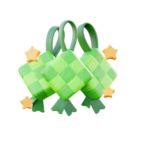 Ketupat  3D Icon