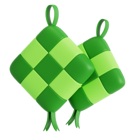 Ketupat  3D Icon