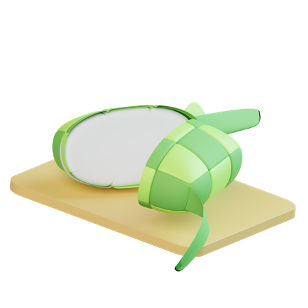 Ketupat  3D Icon