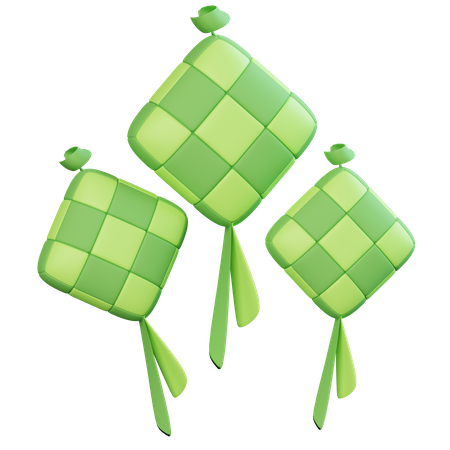 Ketupat  3D Icon