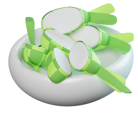 Ketupat  3D Icon