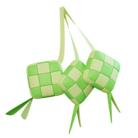 Ketupat  3D Icon