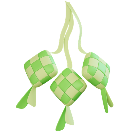 Ketupat  3D Icon