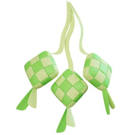 Ketupat  3D Icon