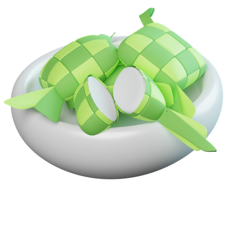 Ketupat  3D Icon