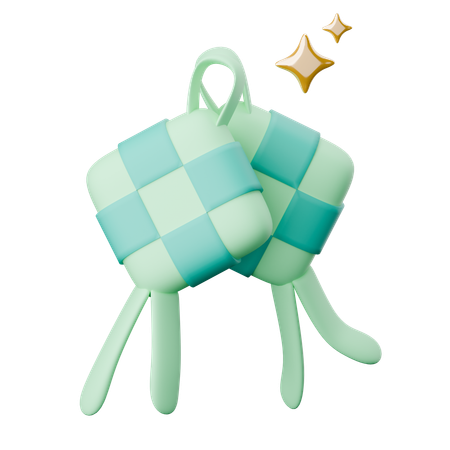 Ketupat  3D Icon