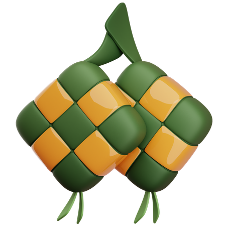 Ketupat  3D Icon