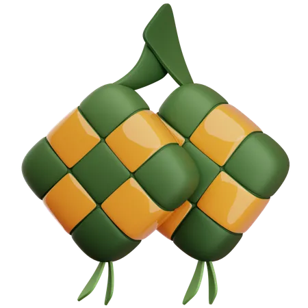 Ketupat  3D Icon