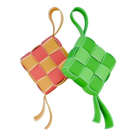 Ketupat  3D Icon