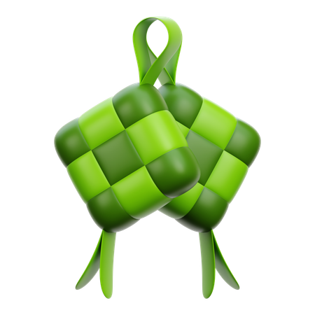 Ketupat  3D Icon