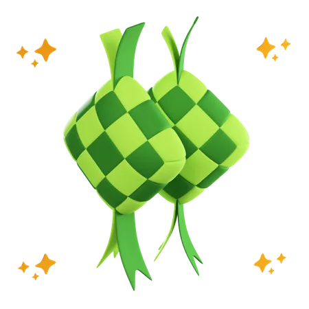 Ketupat  3D Icon