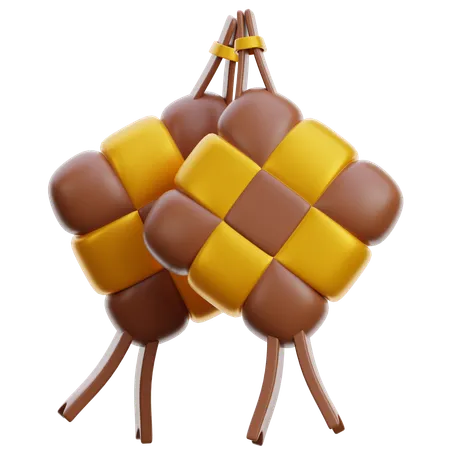 Ketupat  3D Icon