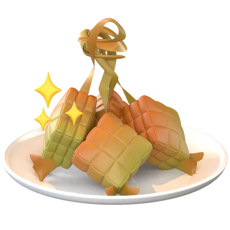 Ketupat  3D Icon