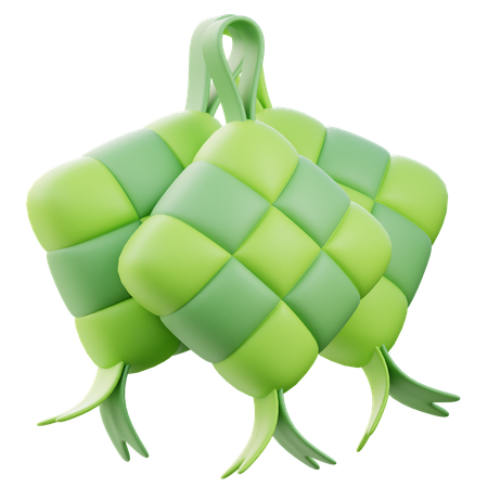 Ketupat  3D Icon