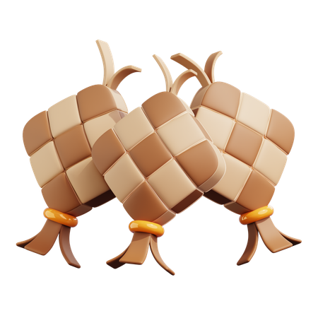 Ketupat  3D Icon