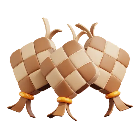 Ketupat  3D Icon