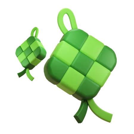 Ketupat  3D Icon