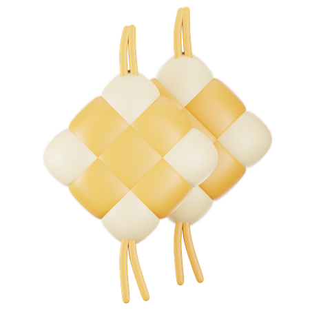 Ketupat  3D Icon