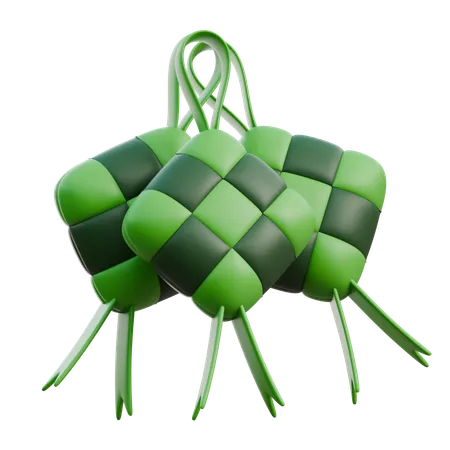 Ketupat  3D Icon