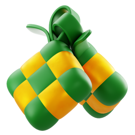 Ketupat  3D Icon